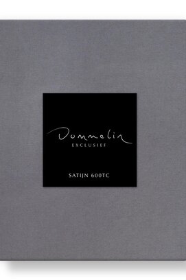 Dommelin Topper Hoeslaken Uni Satijn 600TC 750 Zink 100x200/9