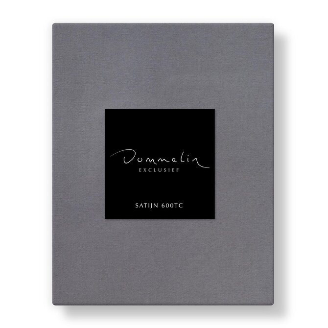 Dommelin Topper Hoeslaken Uni Satijn 600TC 750 Zink 210x220/9