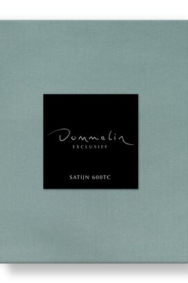 Dommelin Topper Hoeslaken Uni Satijn 600TC 747 Jade 210x220/9