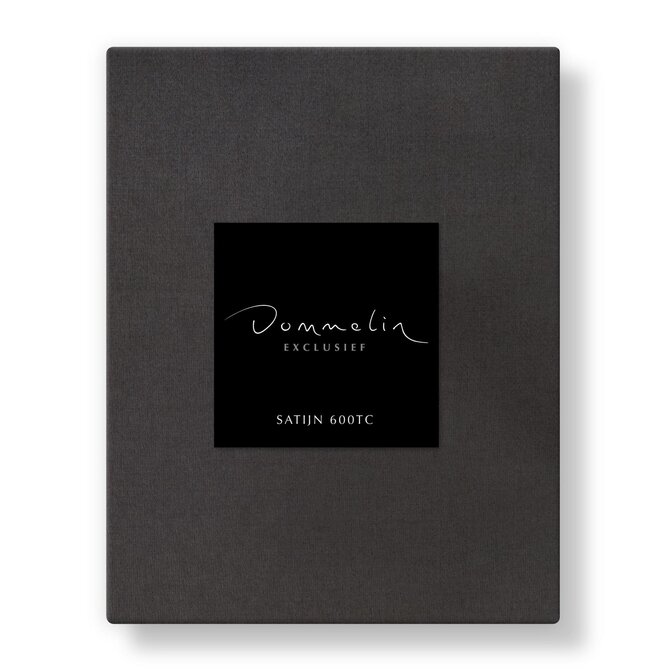 Dommelin Topper Hoeslaken Uni Satijn 600TC 787 Basalt 80x200/9