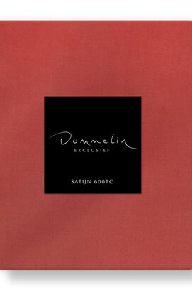 Dommelin Topper Hoeslaken Uni Satijn 600TC 727 Koraal 100x200/9