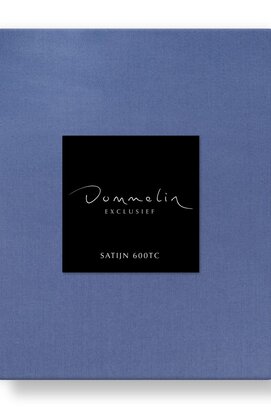 Dommelin Topper Hoeslaken Uni Satijn 600TC 741 Celestien 100x210/9