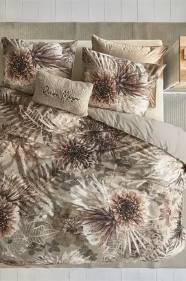 Riviera Maison Protea dekbedovertrek 200x200/220 Zand