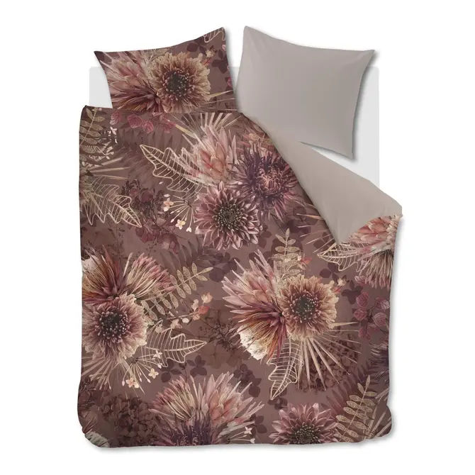 Riviera Maison Protea dekbedovertrek 200x200/220 Terra