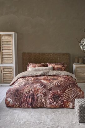 Riviera Maison Protea dekbedovertrek 140x200/220 Terra