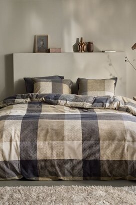 Beddinghouse Dario dekbedovertrek 200x200/220 Taupe