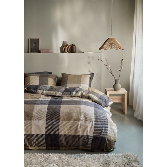 Beddinghouse Dario dekbedovertrek 200x200/220 Taupe