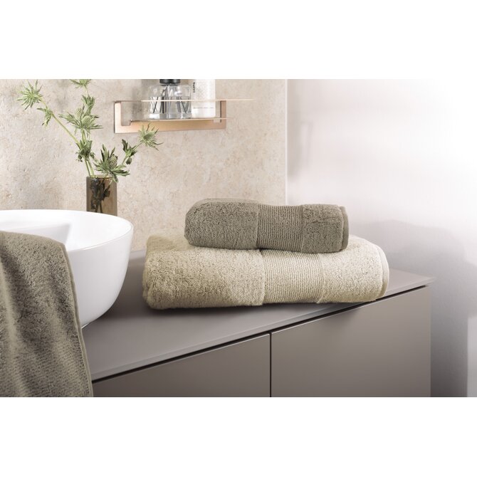 Cawö The Luxury 5000 Handdoek 50x100 travertin