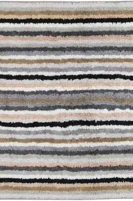 Cawö Badmat Gestreept Keerbaar 7048 37-Kiezel 60x60