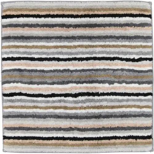 Cawö Cawö Badmat Gestreept Keerbaar 7048 37-Kiezel 60x60