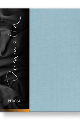 Dommelin Hoeslaken Uni Percal 200TC 591 Pastelblauw 180x220/30