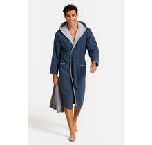 Morgenstern Ron Heren Badjas marine/grau L