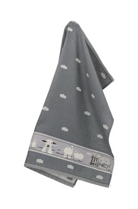 Bunzlau Castle Sheep theedoek 65x65 Anthracite