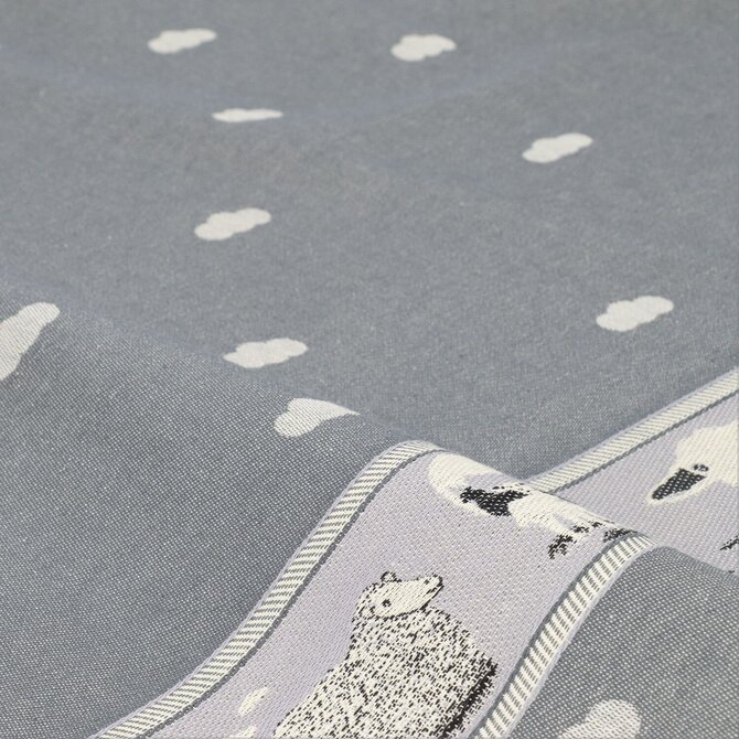 Bunzlau Castle Sheep theedoek 65x65 Anthracite