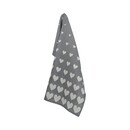 Bunzlau Castle Bunzlau Castle Hearts theedoek 65x65 Anthracite