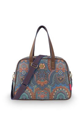 Pip Studio Tovy Weekend Bag Small Jabali Blue 40x15x30cm
