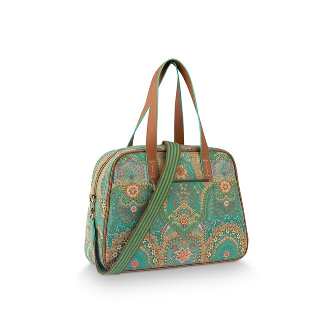 Pip Studio Tovy Weekend Bag Small Jabali Green 40x15x30cm