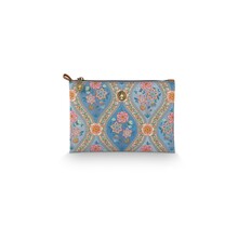 Pip Studio Charly Cosmetic Flat Pouch Medium Ornamento Blue 24x1x15.5cm
