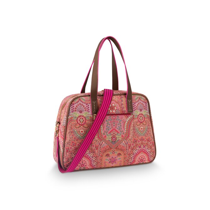 Pip Studio Tovy Weekend Bag Small Jabali Red 40x15x30cm