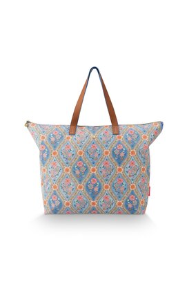 Pip Studio Tilda Tote Bag Large Ornamento Blue 66x20x44cm