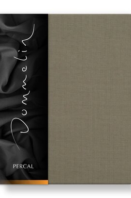 Dommelin Hoeslaken Uni Percal 200TC 512 Taupe 120x200/30