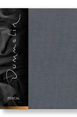 Dommelin Hoeslaken Uni Percal 200TC 555 Olifantgrijs 140x220/30