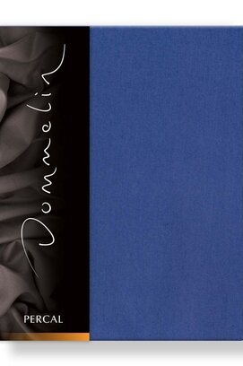 Dommelin Hoeslaken Uni Percal 200TC 576 Jeansblauw 90x200/30