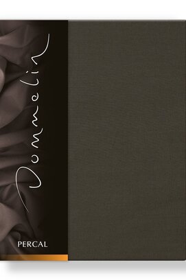 Dommelin Hoeslaken Uni Percal 200TC 508 Leem 90x200/30