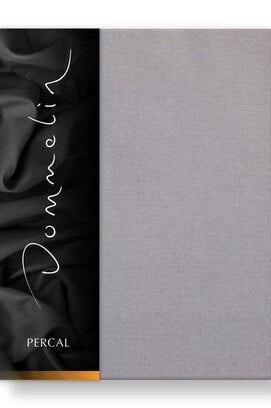 Dommelin Hoeslaken Uni Percal 200TC 584 Muisgrijs 160x210/30