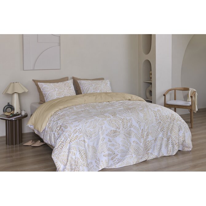 Beddinghouse Dekbedovertrek Indy Naturel 200x200/220 cm