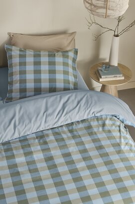 Beddinghouse Dekbedovertrek Marre Blauw Groen 140x200/220 cm