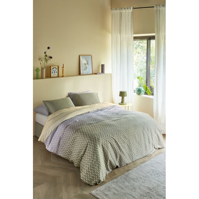 Beddinghouse Dekbedovertrek Archer Groen 260x200/220 cm