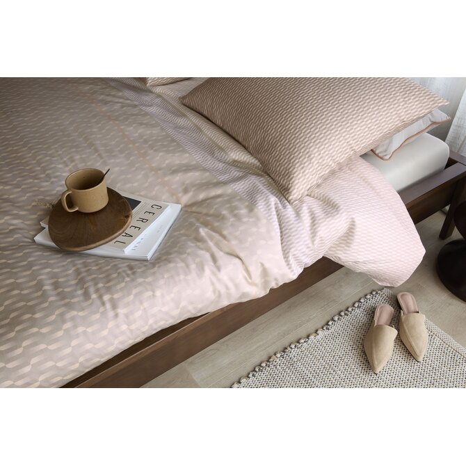 Beddinghouse Dekbedovertrek Archer Zand 240x200/220 cm