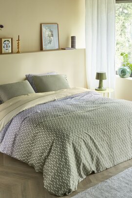 Beddinghouse Dekbedovertrek Archer Groen 200x200/220 cm
