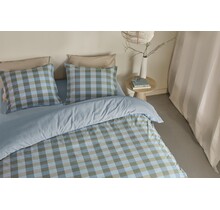 Beddinghouse Dekbedovertrek Marre Blauw Groen 200x200/220 cm