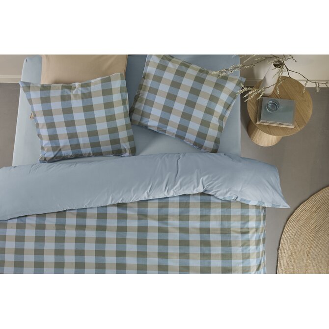 Beddinghouse Dekbedovertrek Marre Blauw Groen 200x200/220 cm