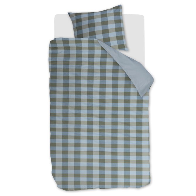Beddinghouse Dekbedovertrek Marre Blauw Groen 200x200/220 cm