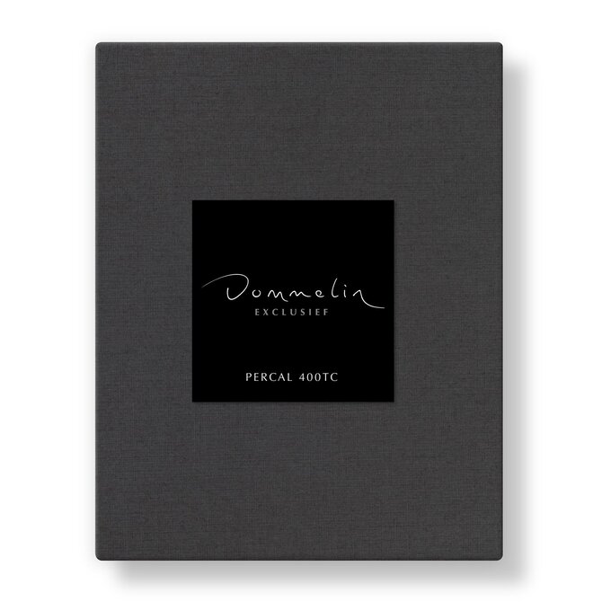 Dommelin Topper Hoeslaken Uni Percal 400TC 787 Basalt 180x210/9