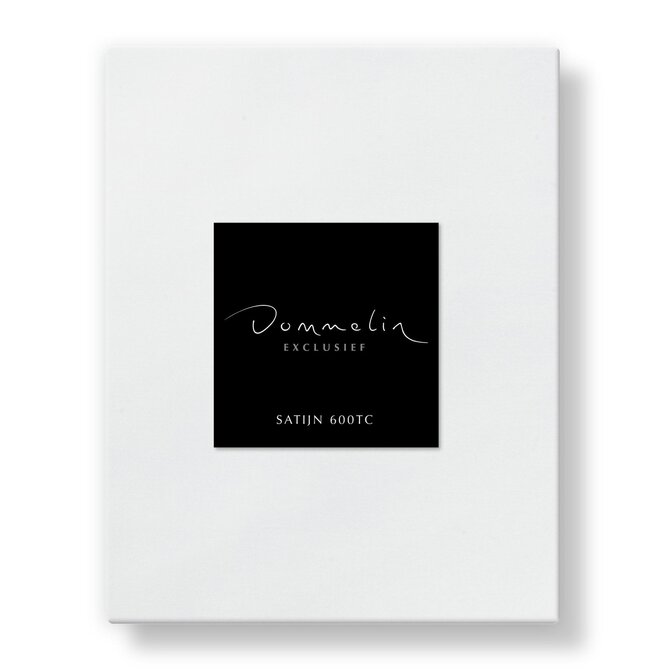 Dommelin Topper Hoeslaken Uni Satijn 600TC 710 Wit 210x220/9