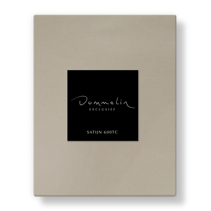 Dommelin Topper Hoeslaken Uni Satijn 600TC 721 Sesam 210x210/9