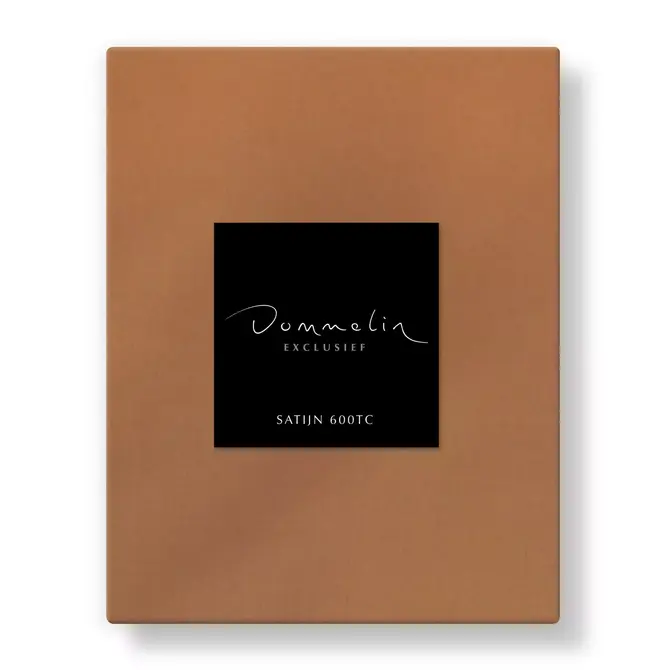 Dommelin Hoeslaken Uni Satijn 600tc 722 Cognac 140x220/30