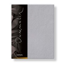 Dommelin Hoeslaken Uni Satijn 300TC 584 Muisgrijs 100x210/30