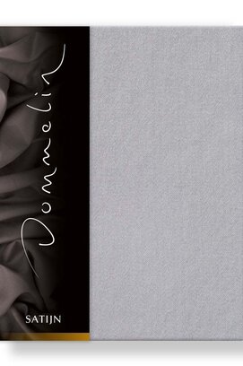 Dommelin Hoeslaken Uni Satijn 300TC 584 Muisgrijs 160x220/30