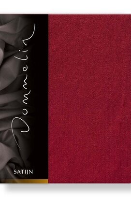 Dommelin Hoeslaken Uni Satijn 300TC 580  Rosso 80x200/30