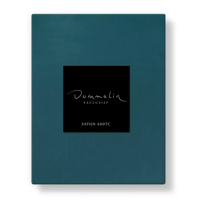 Dommelin Topper Hoeslaken Uni Satijn 600tc 748 Azuur 140x210/9