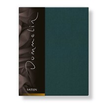 Dommelin Hoeslaken Uni Satijn 300TC 536 Antiekgroen 80x210/30