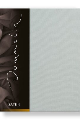 Dommelin Hoeslaken Uni Satijn 300TC 523 Zilver 200x210/30