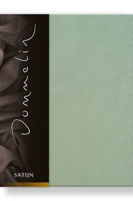 Dommelin Hoeslaken Uni Satijn 300TC 551  Spargroen 160x200/30