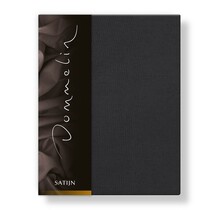 Dommelin Hoeslaken Uni Satijn 300TC 556 Steenkool 120x210/30