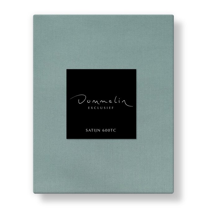 Dommelin Topper Hoeslaken Uni Satijn 600TC 747 Jade 100x210/9